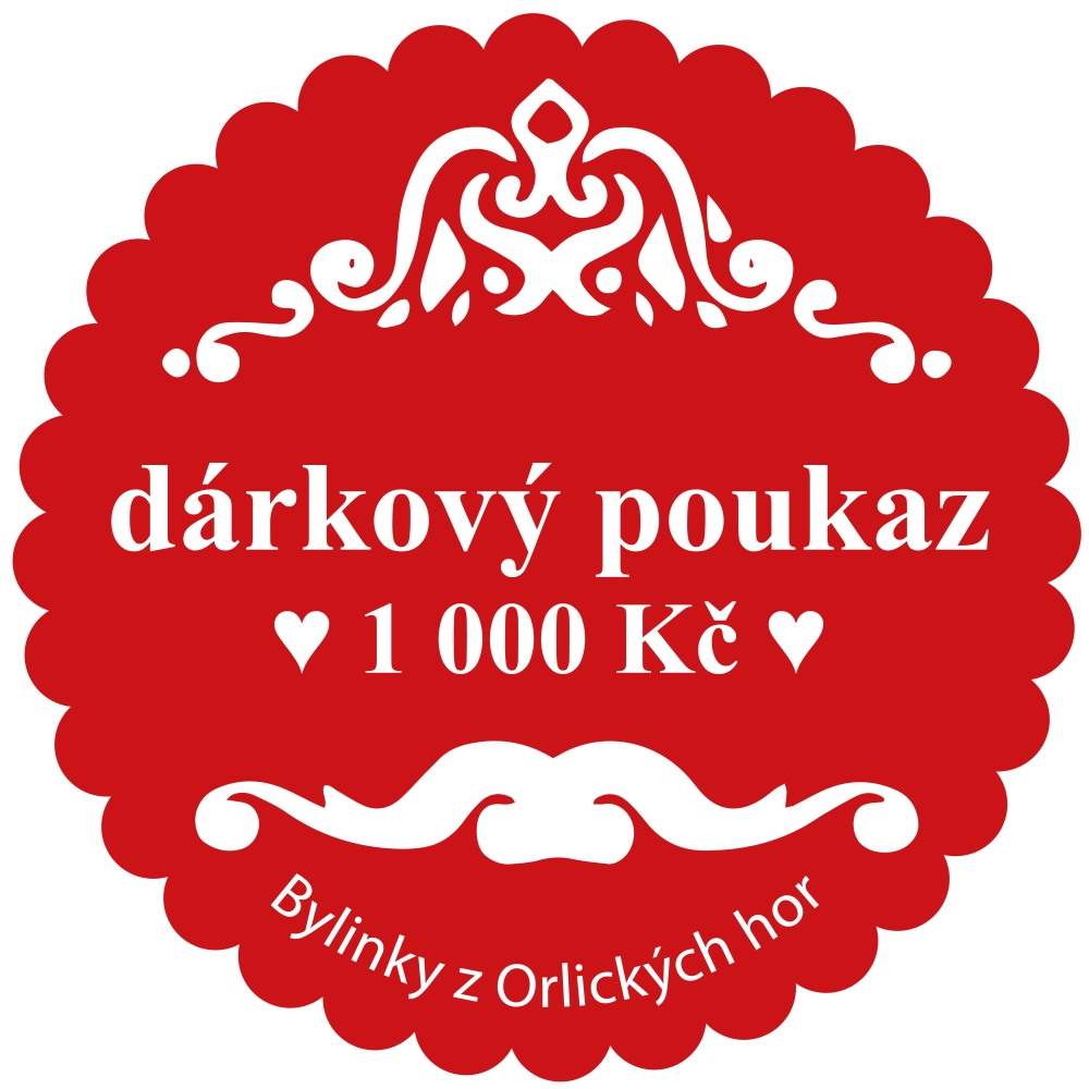 Dárkový poukaz  v hodnotě 1000 Kč